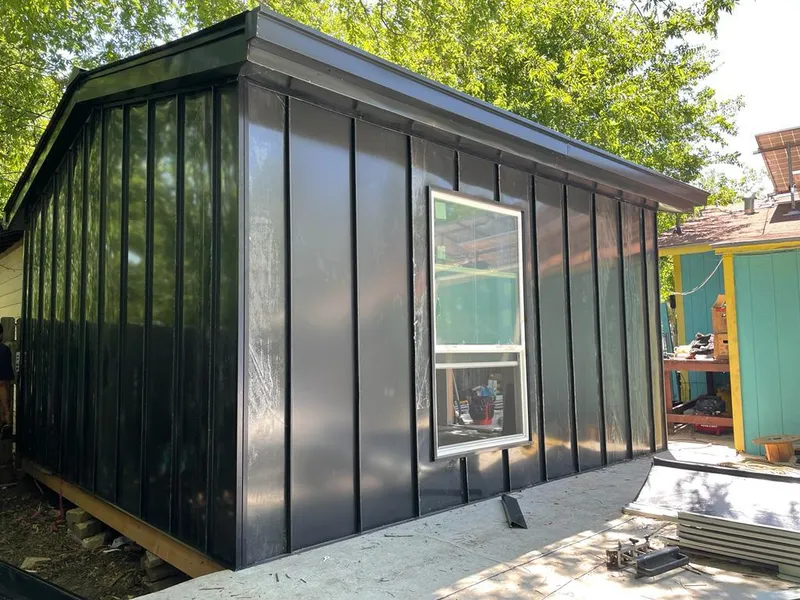 Black standing seam metal wall panels for Metal Roof Installation in Mill Creek